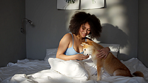 Утро ДЕВУШКИ с СОБАКОЙ!.mp4