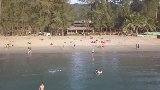 Cafe Del Mar Beach Club in Kamala, Phuket - Aerial View