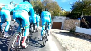 Vincenzo Nibali with Astana on training camp in Calpe