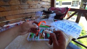 Моя Рыболовная Сумка. Какие Приманки Использую. Монтаж Силиконовых Приманок.