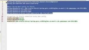Configuring Spring Boot For Oracle