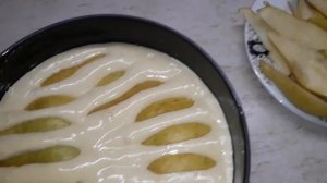 "Шарлотка" с грушами. Мягкая как облако