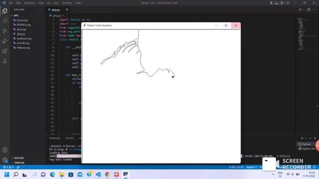 M.S Dhoni Sketch in Python