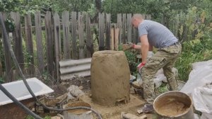 Тандыр за 20$ готов! Тандыр своими руками из кирпича, тандыр из шамотного кирпича, шашлык в тандыре