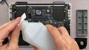 MacBook Pro 15 A1398 Disassembly, fan cleaning and thermal paste replacement