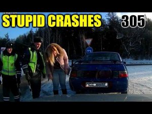 Stupid driving mistakes 305 (January 2019 English subtitles)