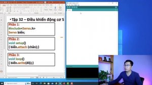 Điều khiển động cơ Servo với Arduino - Tự học lập trình Arduino Tập 32