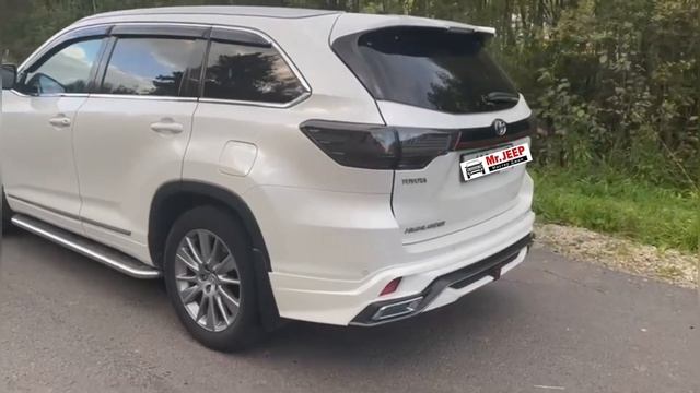 ОБВЕС TOYOTA HIGHLANDER 2014-2019 год.  УСТАНОВЛЕН ПОЛНЫЙ КОМПЛЕКТ. MRJEEP.RU