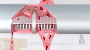 Принцип работы фильтра расплава с автомтической очисткой сетки