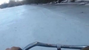 самодельный картинг по льду  , ice kart