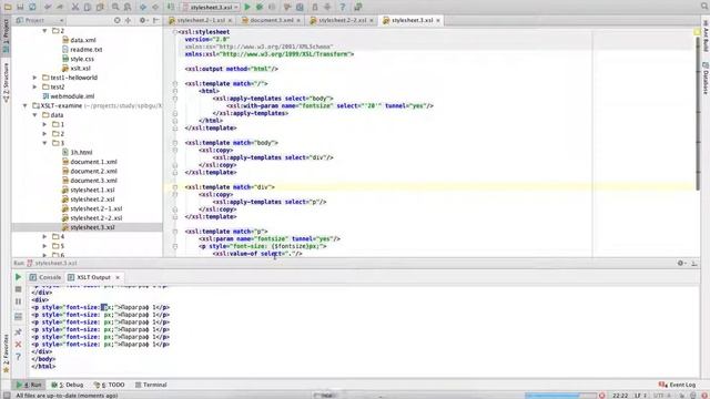 XSLT Intellij IDEA 14 непонятная бага. смотреть онлайн