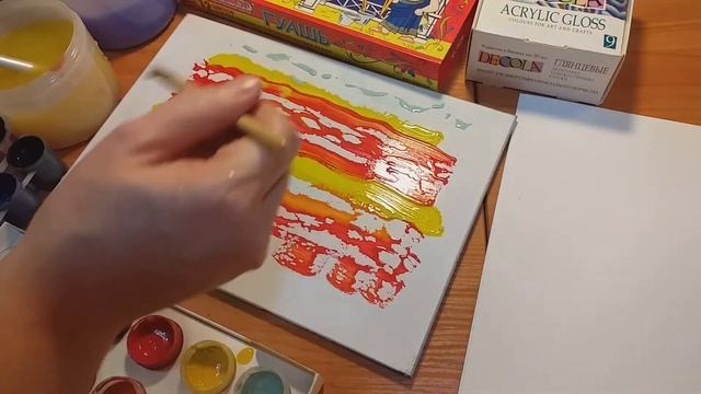 Рисование в технике монотипия