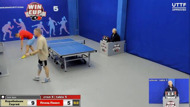 10:30 Коробейник Сергей 2-3 Плющ Павел стол 5 ЮГ-2  09.12.20