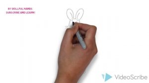 How to Draw a Cartoon Rabbit / Как нарисовать зайца