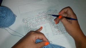 Платье крючком ГОЛУБОЕ НЕБО