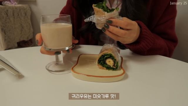 SUB)?먹고싶은 음식, 건강한 재료로 만드는 다이어트식단 요리브이로그(고구마베이컨말이,오리샐러드랩,간장닭날개구이,미니통밀식빵)food vlog|간헐적단식|건강식|slow die