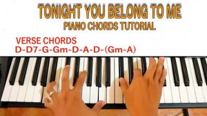 Tonight You Belong To me - Christina Perri - Piano Chords Tutorial