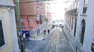 Our Second Funicular in Lisbon: Gloria to the São Pedro de Alcântara Viewpoint