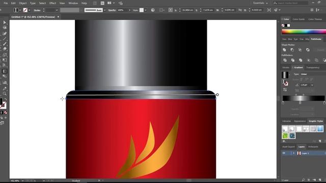 Простой флакон духов в Adobe illustrator CC смотреть онлайн