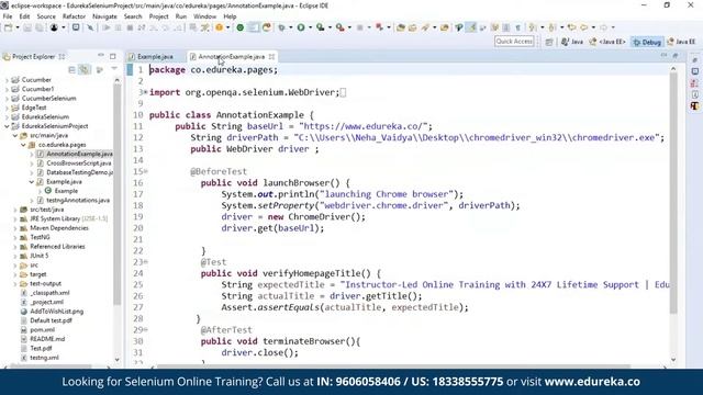 TestNG Annotations in Selenium | Selenium Tutorial For Beginners | Selenium  | Edureka Rewind