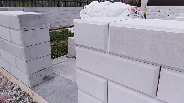 Cамый дешевый  фасад дома, под покраску! Газоблок со снятой фаской! смотреть онлайн