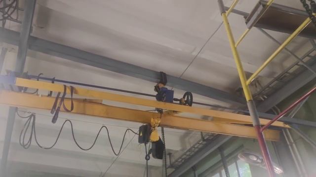 Демонтаж кран -балки с целью последующего монтажа. смотреть онлайн