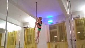 Pole Trick. Pole dance. Pole Sport