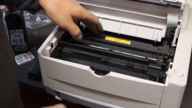 заправка OKI B4400. Refill OKI B4400 смотреть онлайн