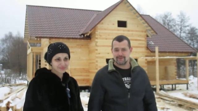 Видео отзыв о строительстве дома из бруса в Калуге компанией Дом Мечты