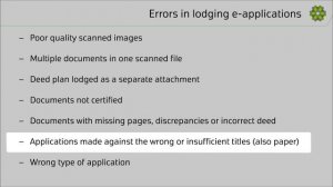 How to avoid HM Land Registry requisitions: Errors in lodging applications electronically