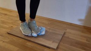 ASMR stepping on things | girlfriend trampling teddy bear with sneakers and white socks
