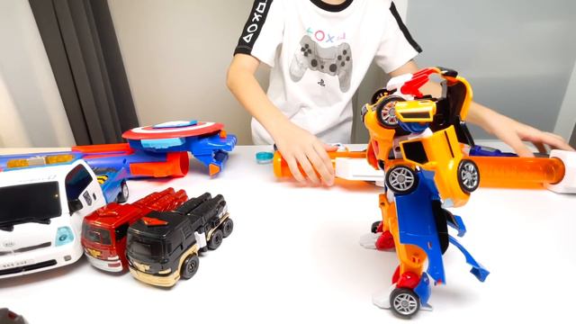 Кто самый меткий? Тобот Тритан и Атлон Магма 6 vs бластер Nerf Fortnite. смотреть онлайн