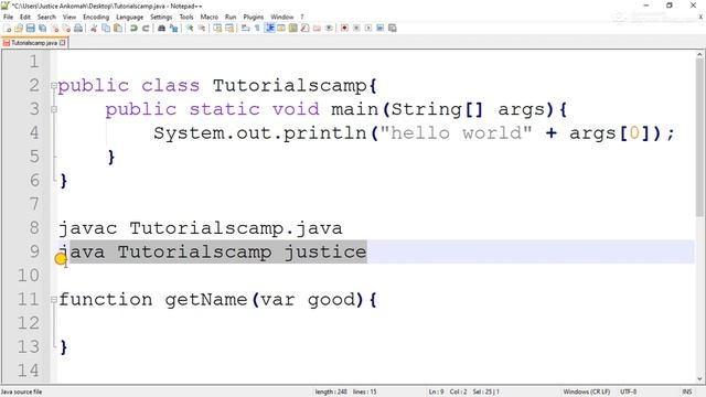 Command line arguments in Java