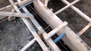 бетонирование(ленточный фундамент для бани)