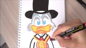 Drawing Scroodge MCDuck