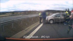 Výjezd JSDH Zbiroh - Dopravní nehoda 46. km D5 směr Rozvadov