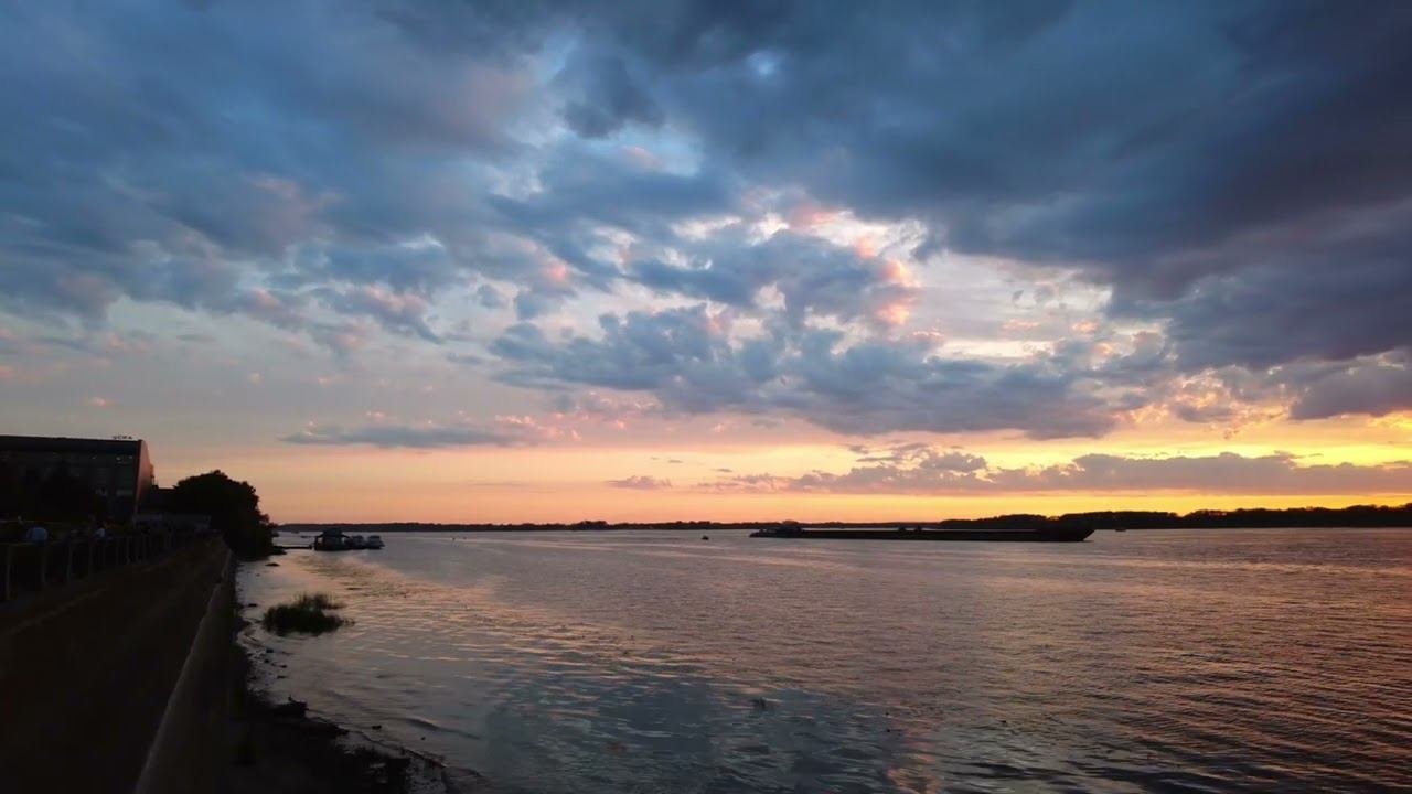 Набережная Самара, закат