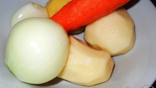 Суп из белой фасоли с рыбными консервами