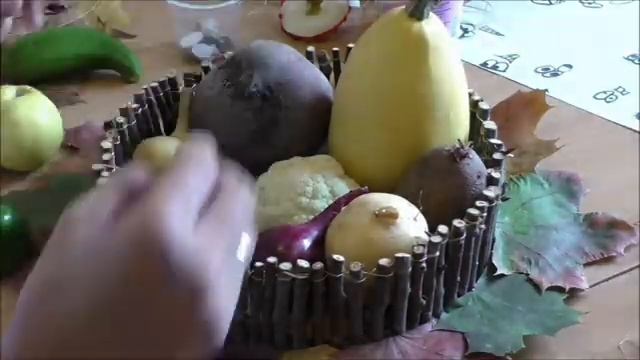 Осенняя поделка из овощей для детского сада смотреть онлайн
