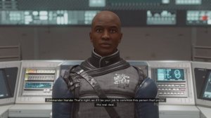 Starfield - Deep Cover: UC Vigilance Dock: Meet with Commander Kibwe Ikande (Crimson Fleet Briefing