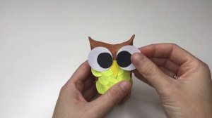| Сова из втулки| Игрушка из бумаги своими руками| Поделки в детский сад |
