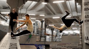 Лучший Паркур и Сальто / Неудачные Трюки и Падения / Алексей Крук на Тренировке