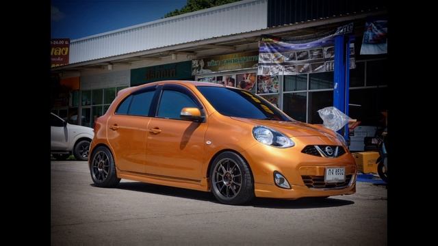 Nissan March แต่ง ใส่ล้อเบาขอบ16 พร้อมโช้คสตรัทตรงรุ่น จัดทรงเป๊ะๆเนียนๆ смотреть онлайн