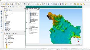 How to Create QGIS 3D Map | 3D Watershed in QGIS | 3D Model Using QGIS | qgis2threejs