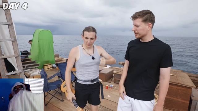 HMAN'S Hilarious Reaction to MrBeast's 7 Days Stranded at Sea! смотреть онлайн