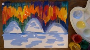 Рисуем северное сияние