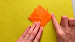 Милая лисичка из бумаги. Оригами-лисичка закладка для книг. Origami fox. DIY. Простая поделка