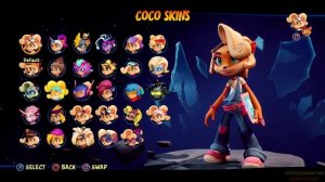 Crash Bandicoot 4: It's About Time - All Outfits & Skins (Crash/Coco)