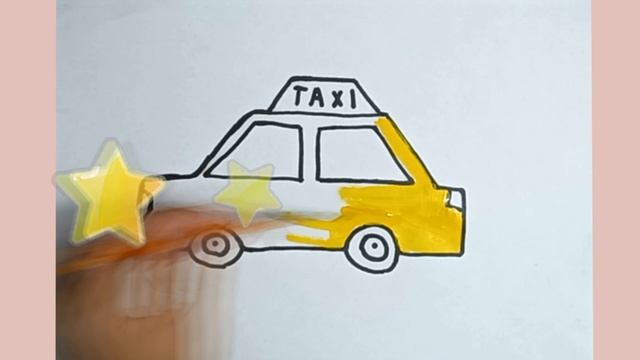 Bolalar uchun Taksi rasm chizish/Drawing Taxi for children/Рисование Такси для детей смотреть онлайн