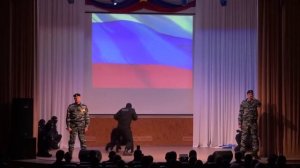 Рязанский ОМОН."Флаг моего государства" (Показательные выступления на День Полиции-2015)